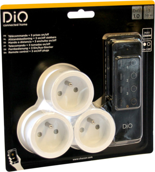 Set 4 prises nano DiO First avec télécommande